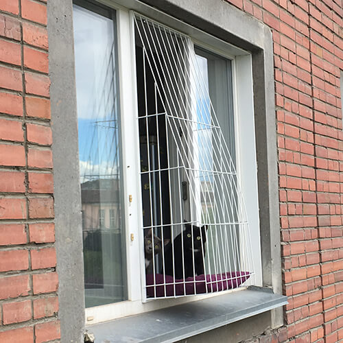 Элегантный балкон для выгула котов