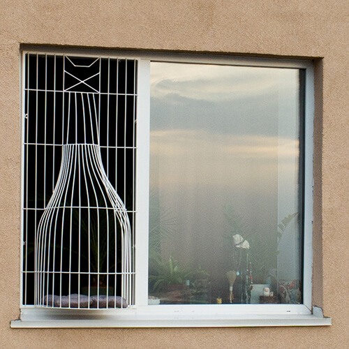 Элегантный балкон для выгула котов